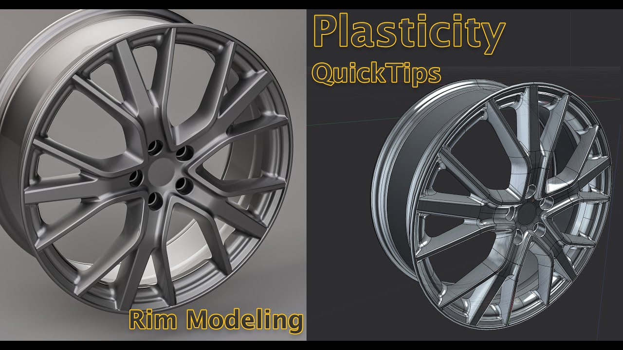 Car Modeling in Plasticity , Rim Modeling (QuickTip 6)