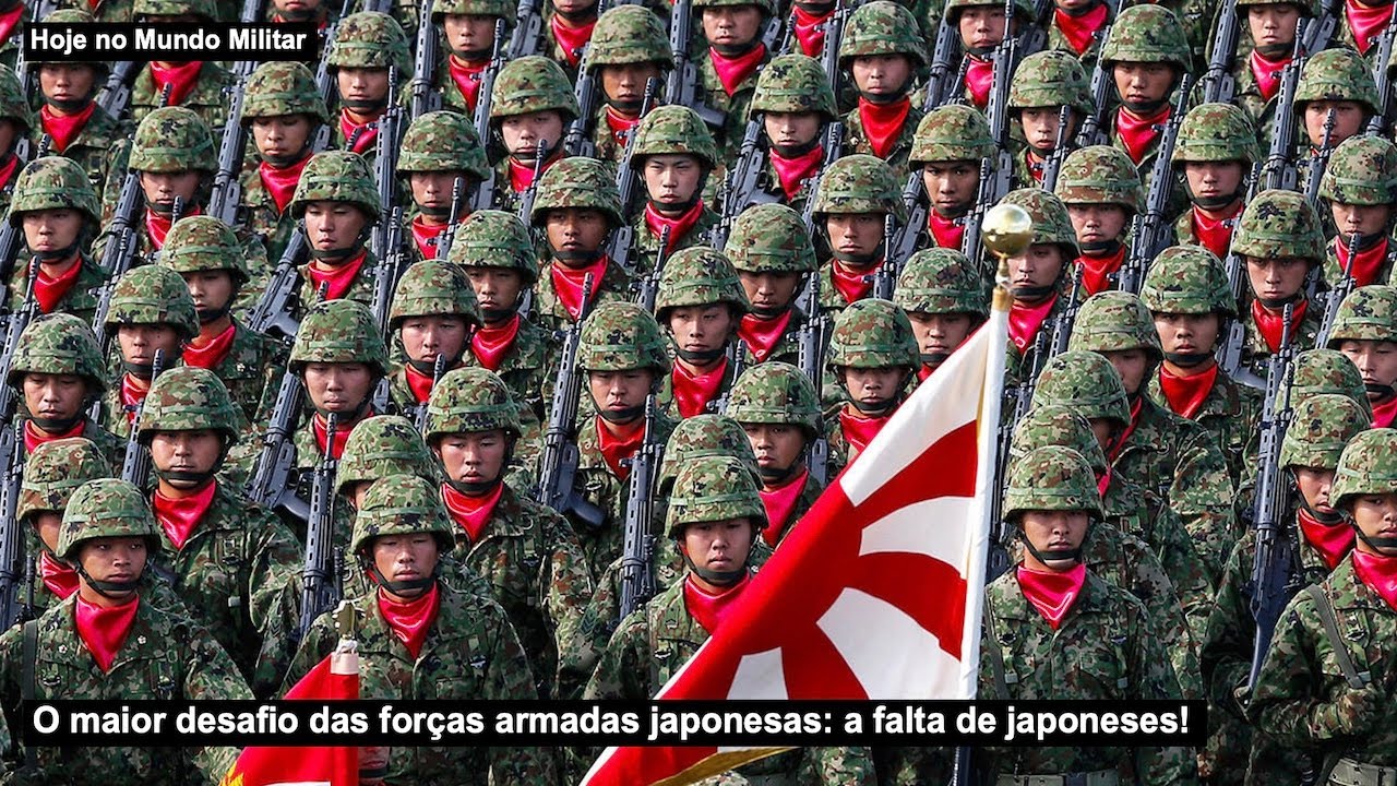 O maior desafio das forças armadas japonesas: a falta de japoneses!