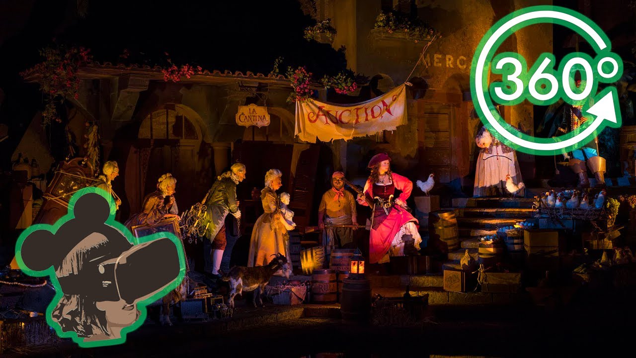 360º Ride on Pirates of the Caribbean at Magic Kingdom