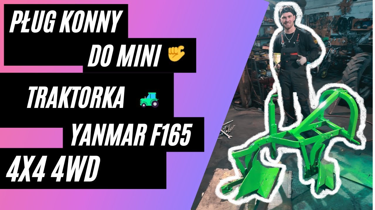 „ Przerabiamy ” /  Pług Konny  Unia Grudziądz  Do Traktorka YANMAR F165