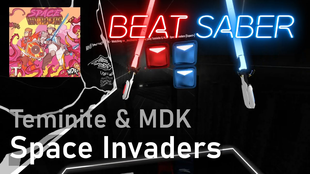 Teminite & MDK - Space Invaders | 94.7% Expert+ | Beat Saber (Mapped by Nolanimations)