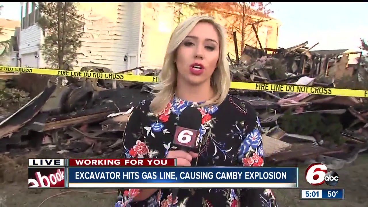 Excavator hits gas line, causing Camby home explosion