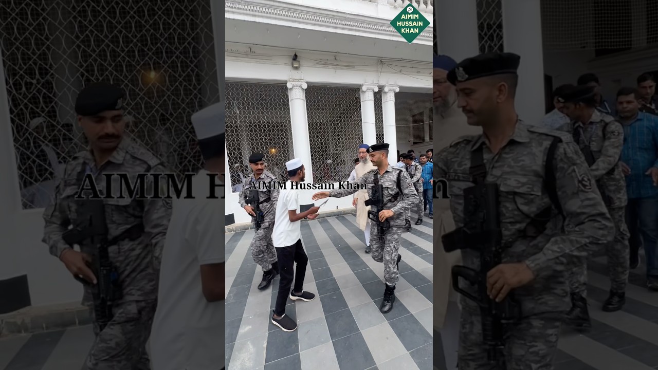 Dilan Teer Bija | Asaduddin Owaisi With High Tight Security At Darussalam.