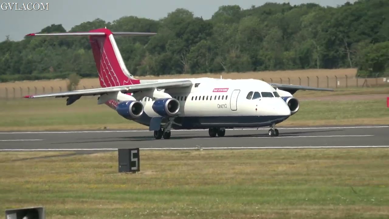 QinetiQ British Aerospace Avro RJ100 departure RIAT 2022