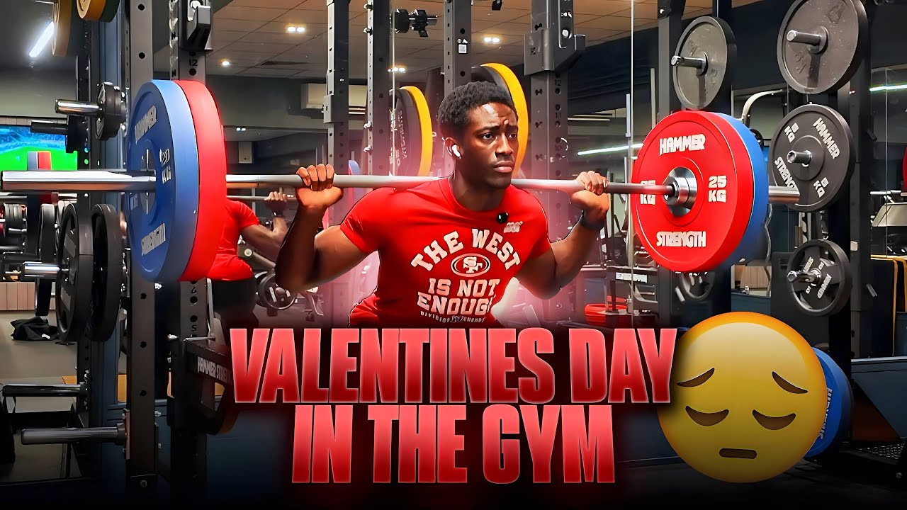 valentines day in the gym 😔 lift & yap 