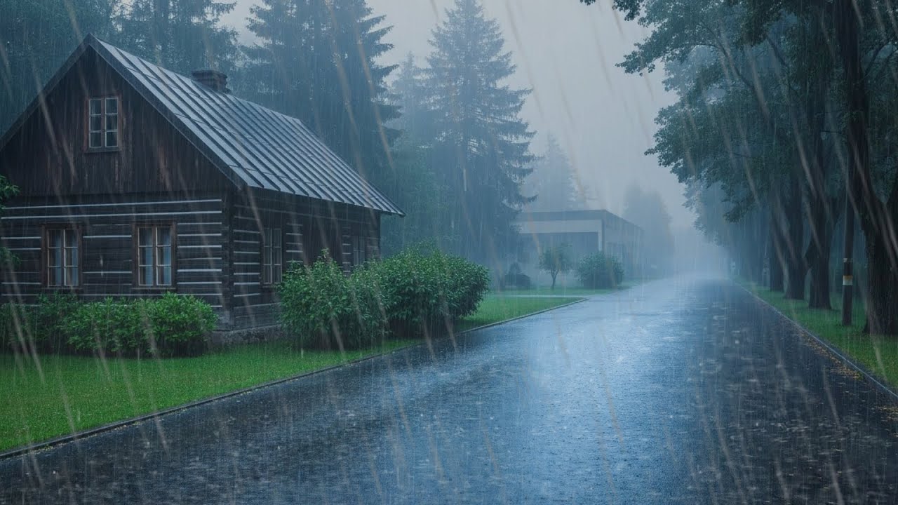 Calming Rainstorm With Gentle Thunder Sounds | Sleep, Relaxation And Stress Relief Ambience