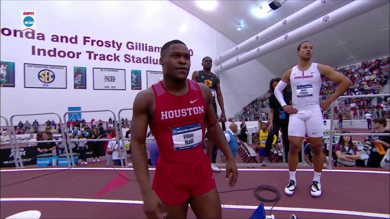 Elijah Hall 20.02 (AR)  - 2018 NCAA Indoor 200m