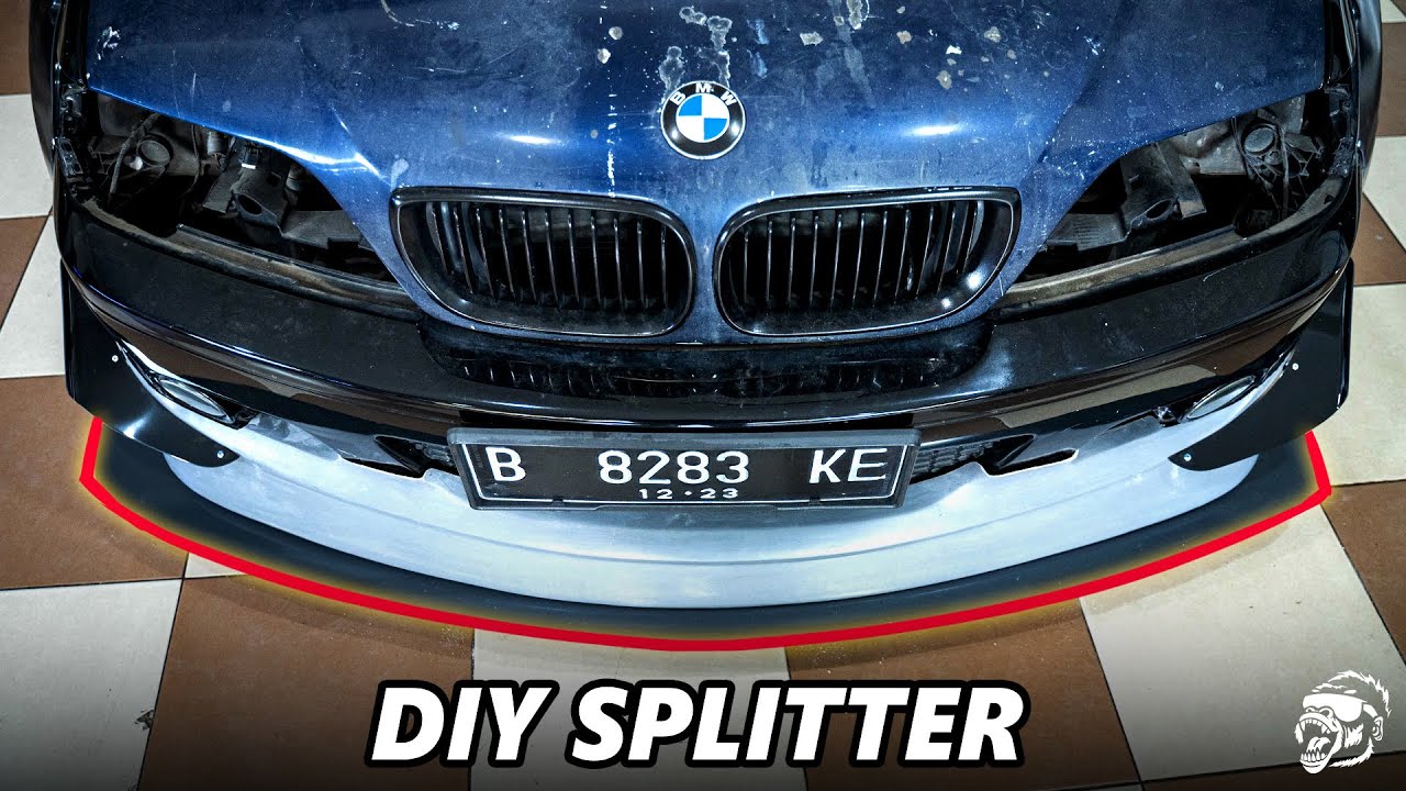 2003 BMW E46 BUILD! DIY HOW TO MAKE A FRONT SPLITTER #bmwe46 #diy