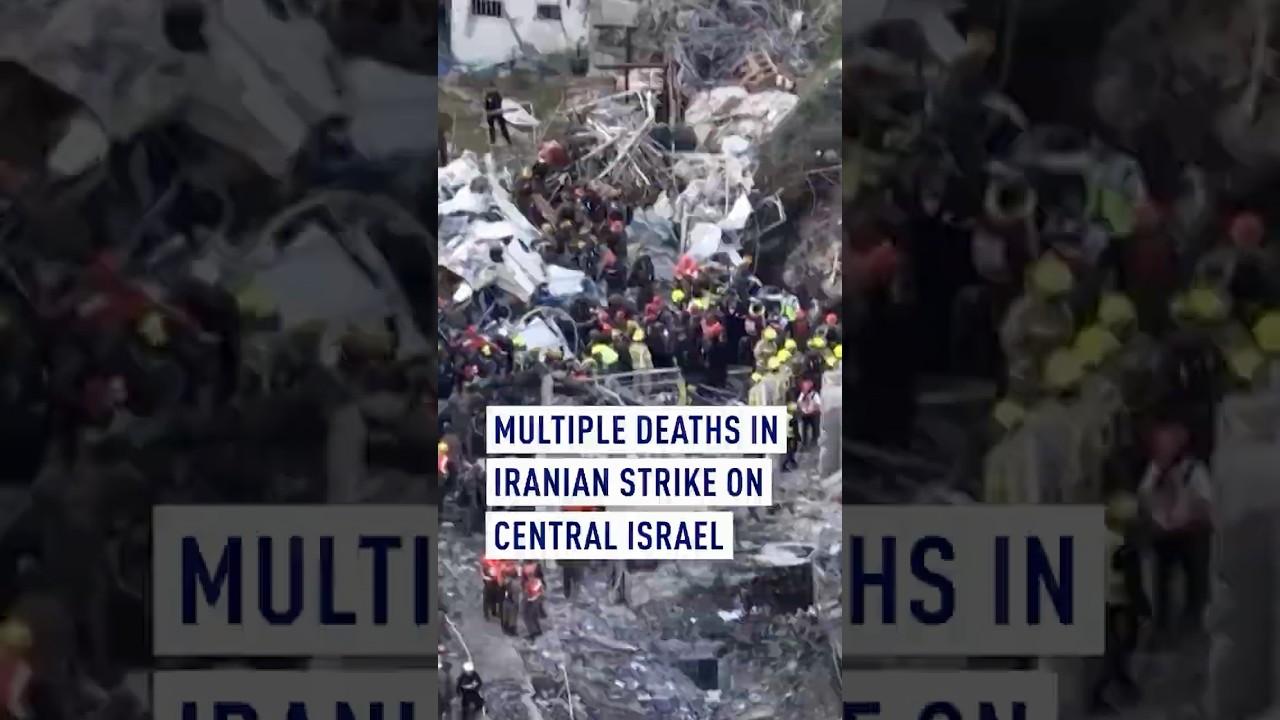 Multiple deaths in Iranian strike on central Israel