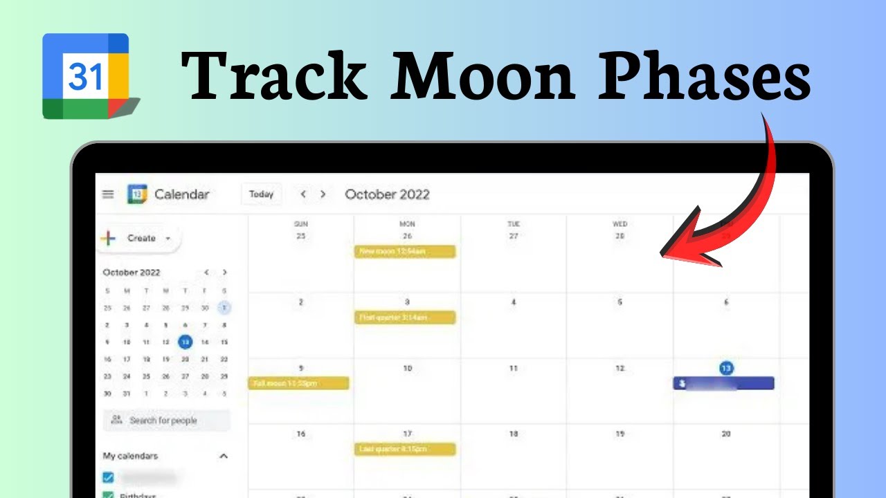 How to add moon phases to Google Calendar (Lunar Ready)