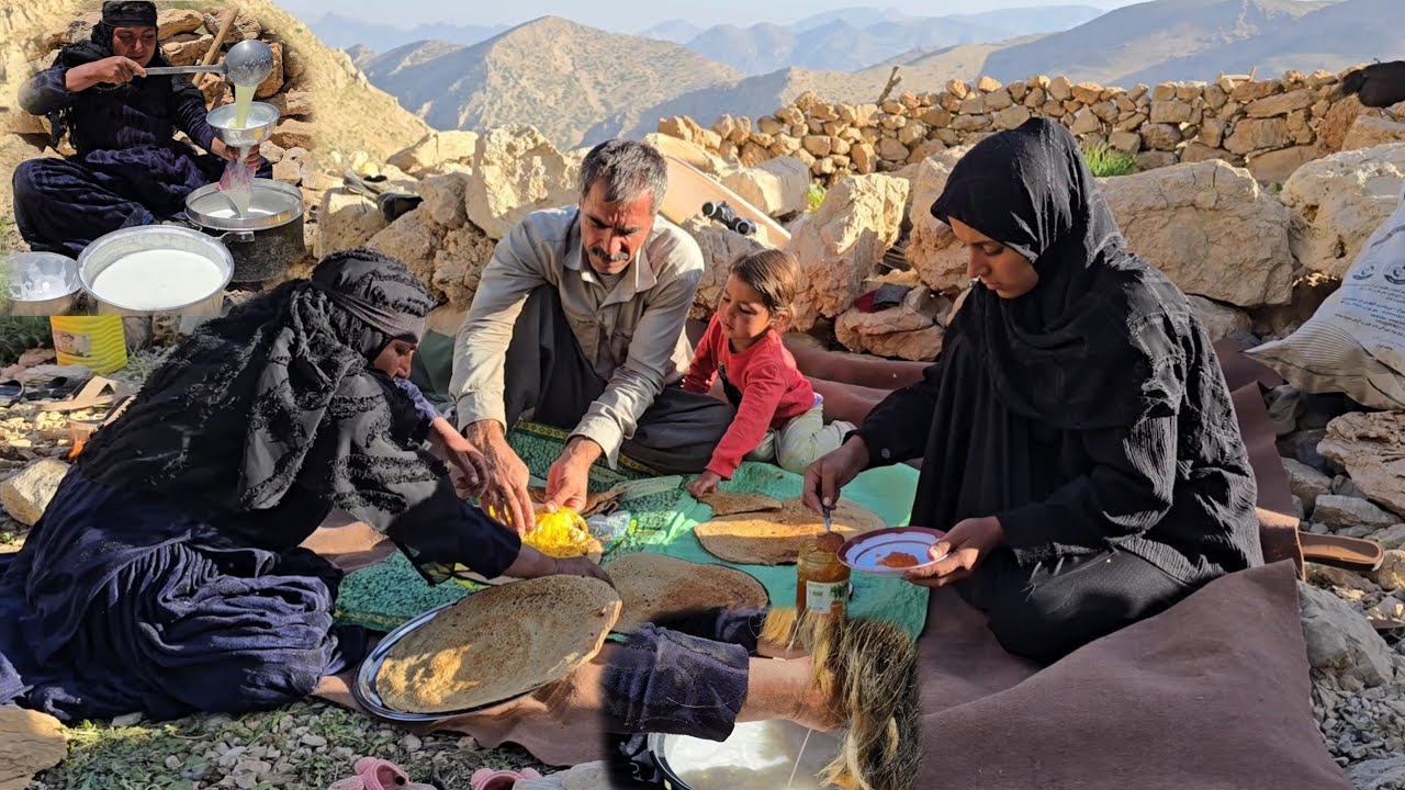 IRAN nomadic ife: Beautiful Morning of a Nomadic Family | The Beauty of Nomadic Life🔥🏞