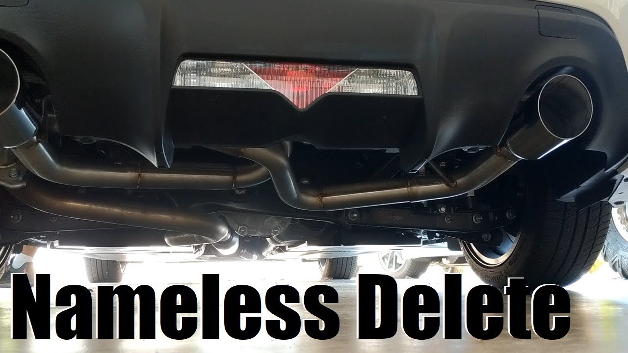 2017 Subaru BRZ - Stock Exhaust vs Nameless Delete - Dual Exit Axleback