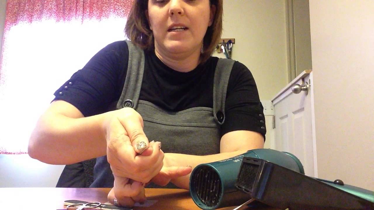 A quick how-to apply Jamberry nails using blow dryer vs mini heater