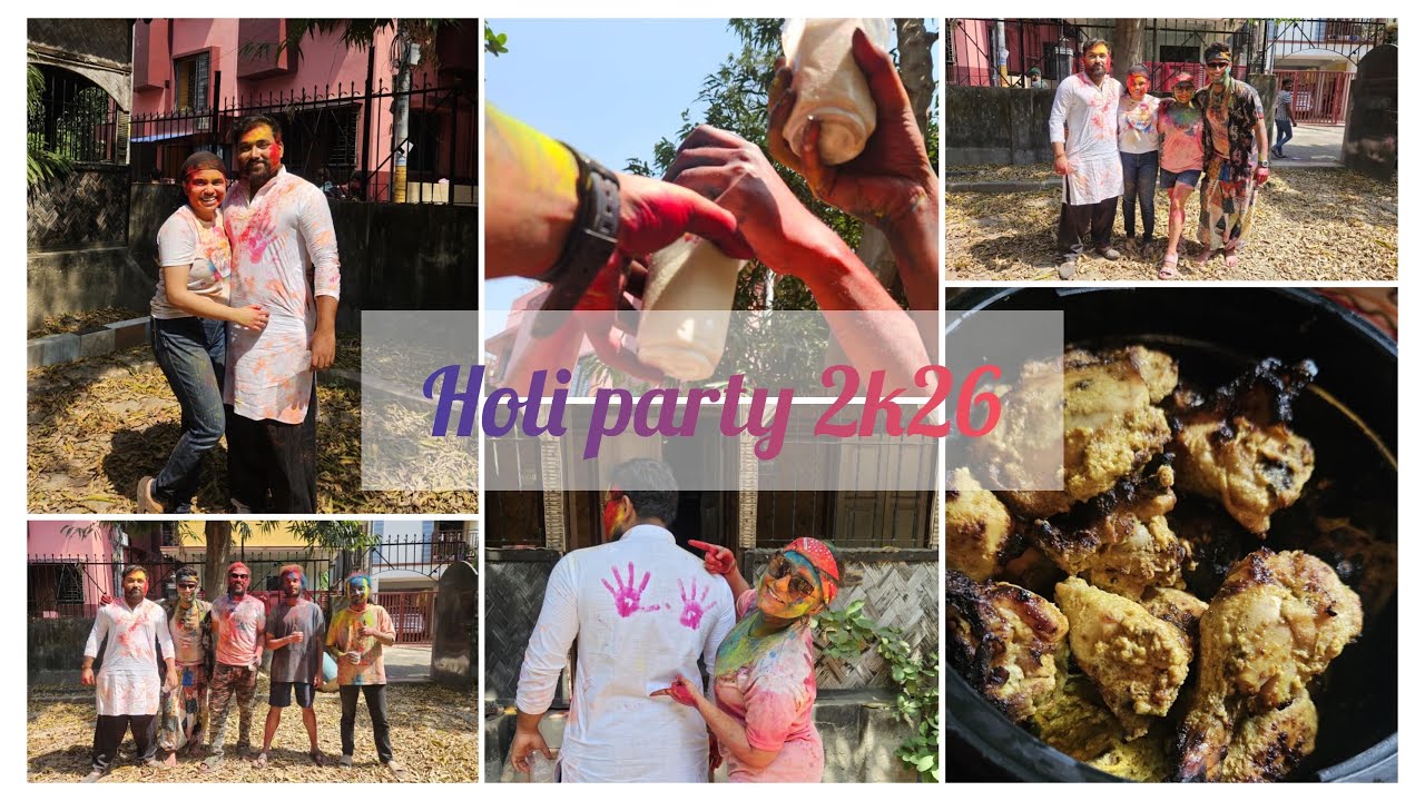 HOLI CELEBRATION|HOLI PARTY|Bhang making|Daily vlog|Bengali vlog