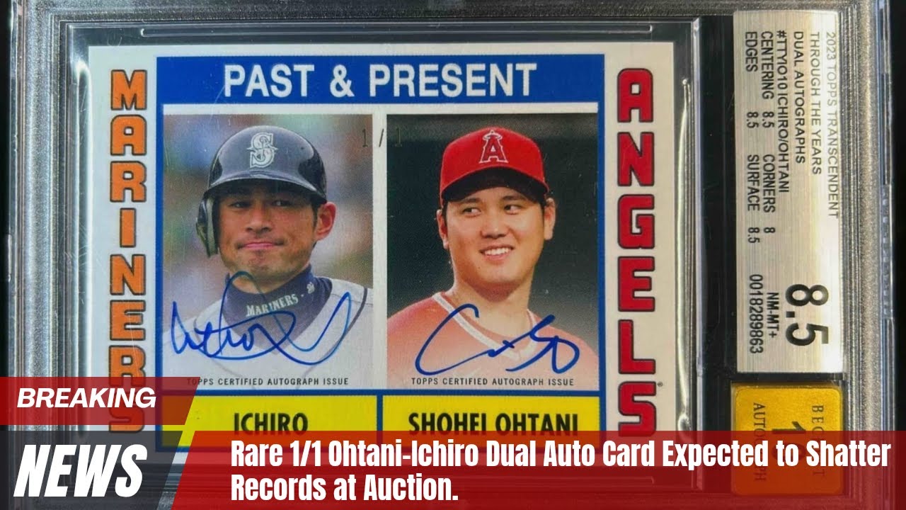 Unique Ohtani-Ichiro Dual Autograph Card Set to Break Auction Records 