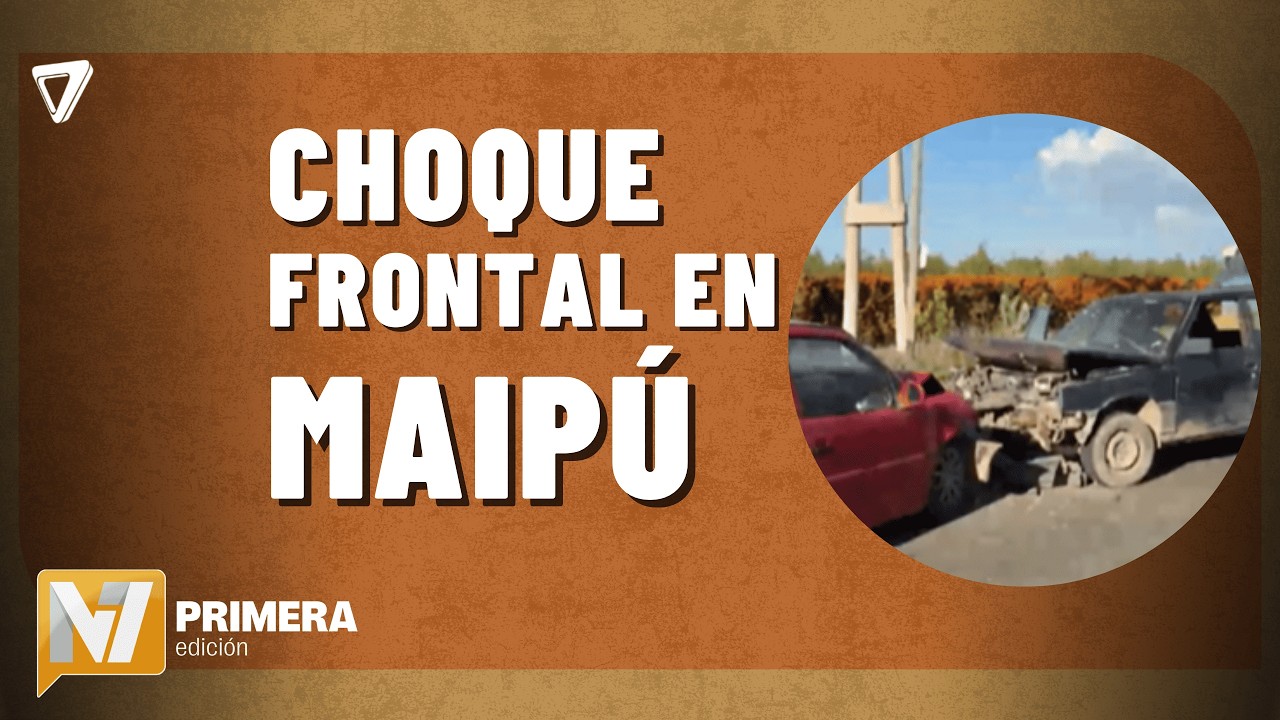 Ocurrió un choque FRONTAL en Maipú: sin víctimas GRAVES