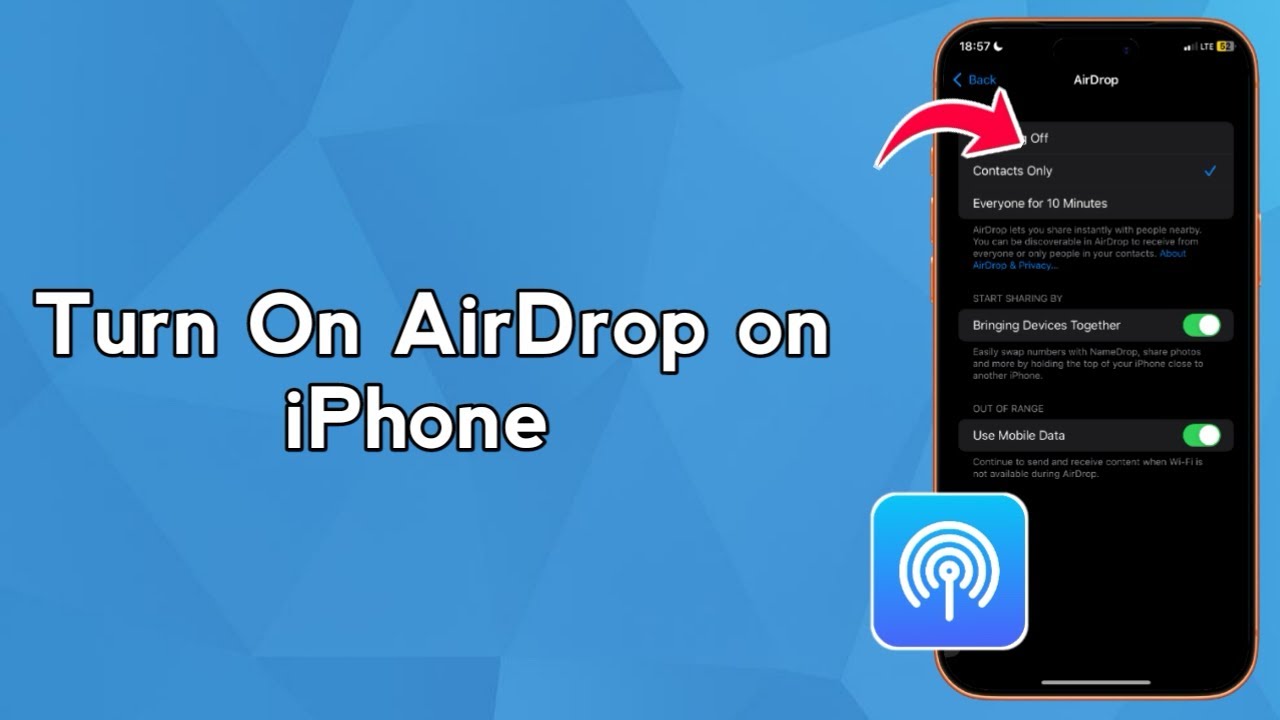 Turn On AirDrop on iPhone (Step-by-Step Guide)