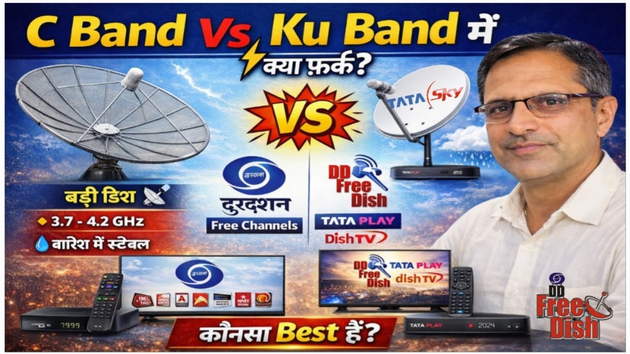 C Band Vs Ku Band ! क्या फर्क है ? कौन सा Best है ? 