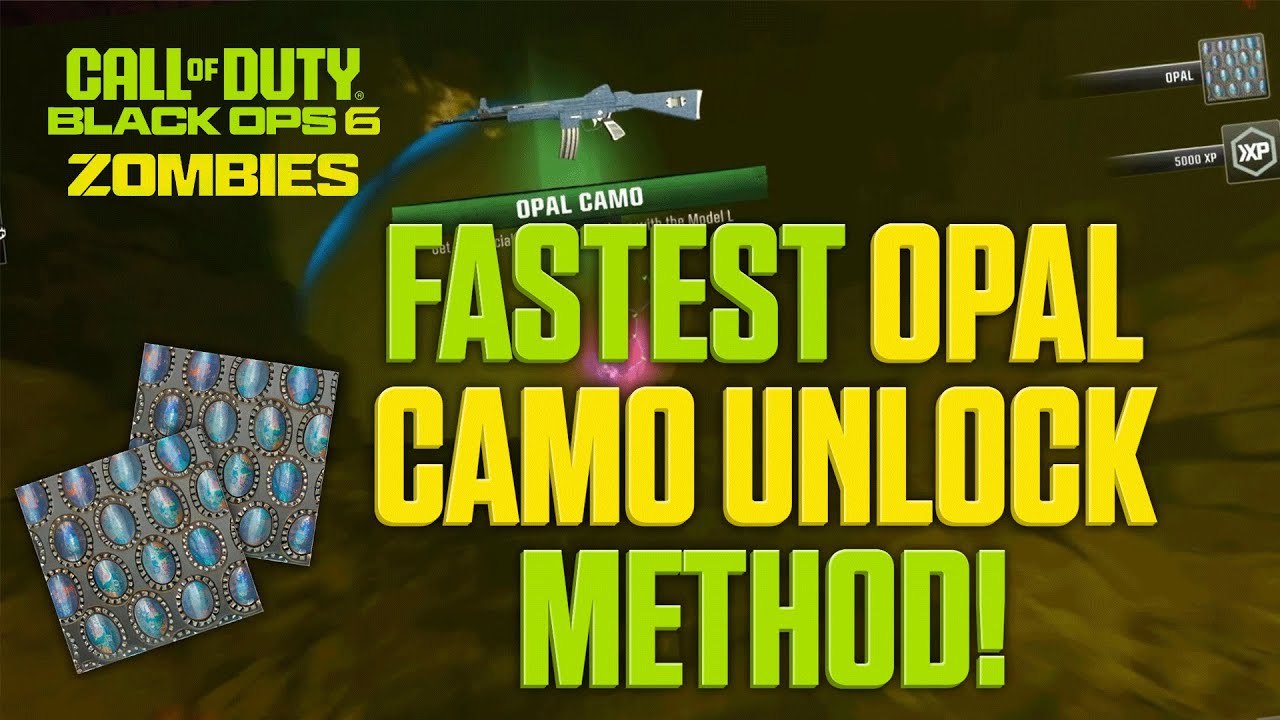 NEW EASIEST AND FASTEST OPAL CAMO UNLOCK METHOD! - BO6 Zombies: The Tomb