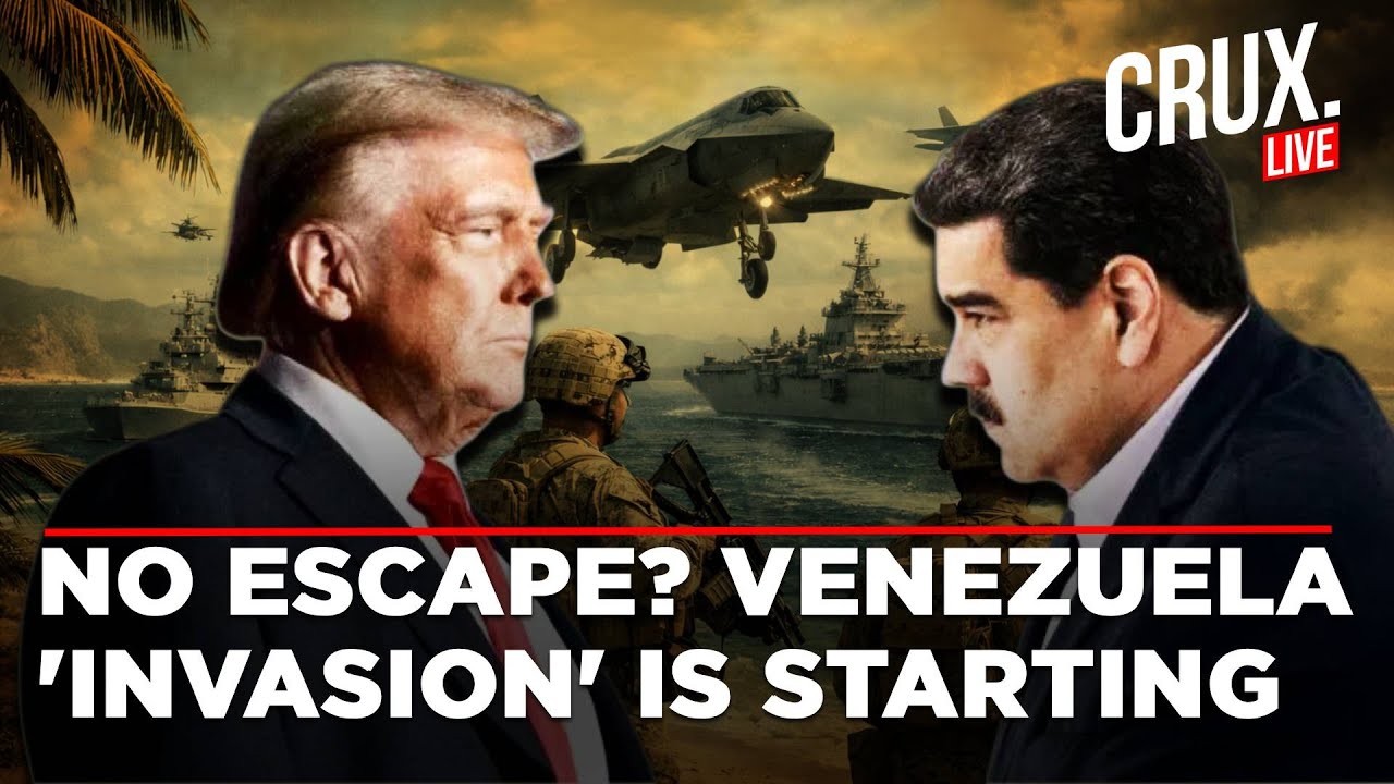 LIVE | US Warships, Aircraft SURROUND Venezuela, Trump To Order Ground Invasion Today? | Maduro