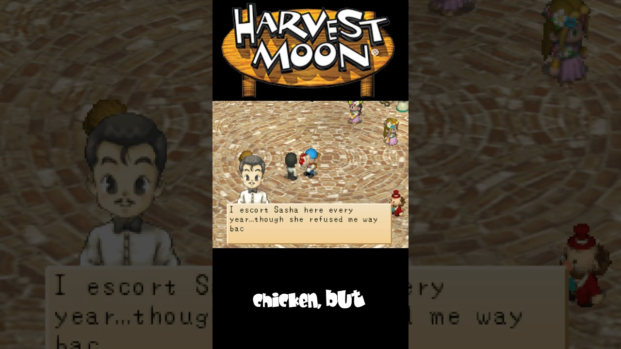 Holding a Chicken in Harvest Moon Back to Nature #harvestmoonbacktonature