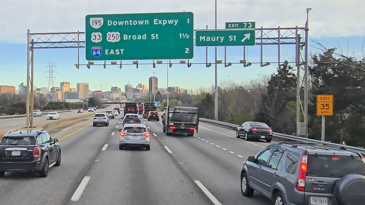 3/26/25, Truckin' Through Virginia: Chester to Stafford Airport Exit on I-95 - 4K