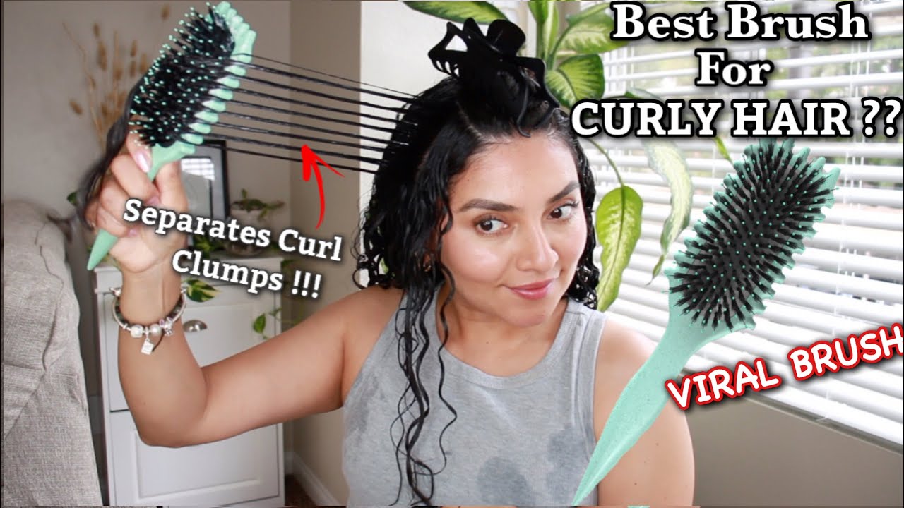 Bounce Curl НОВАЯ ВИРУСНАЯ кисть для придания формы локонам 3A/3B Curls