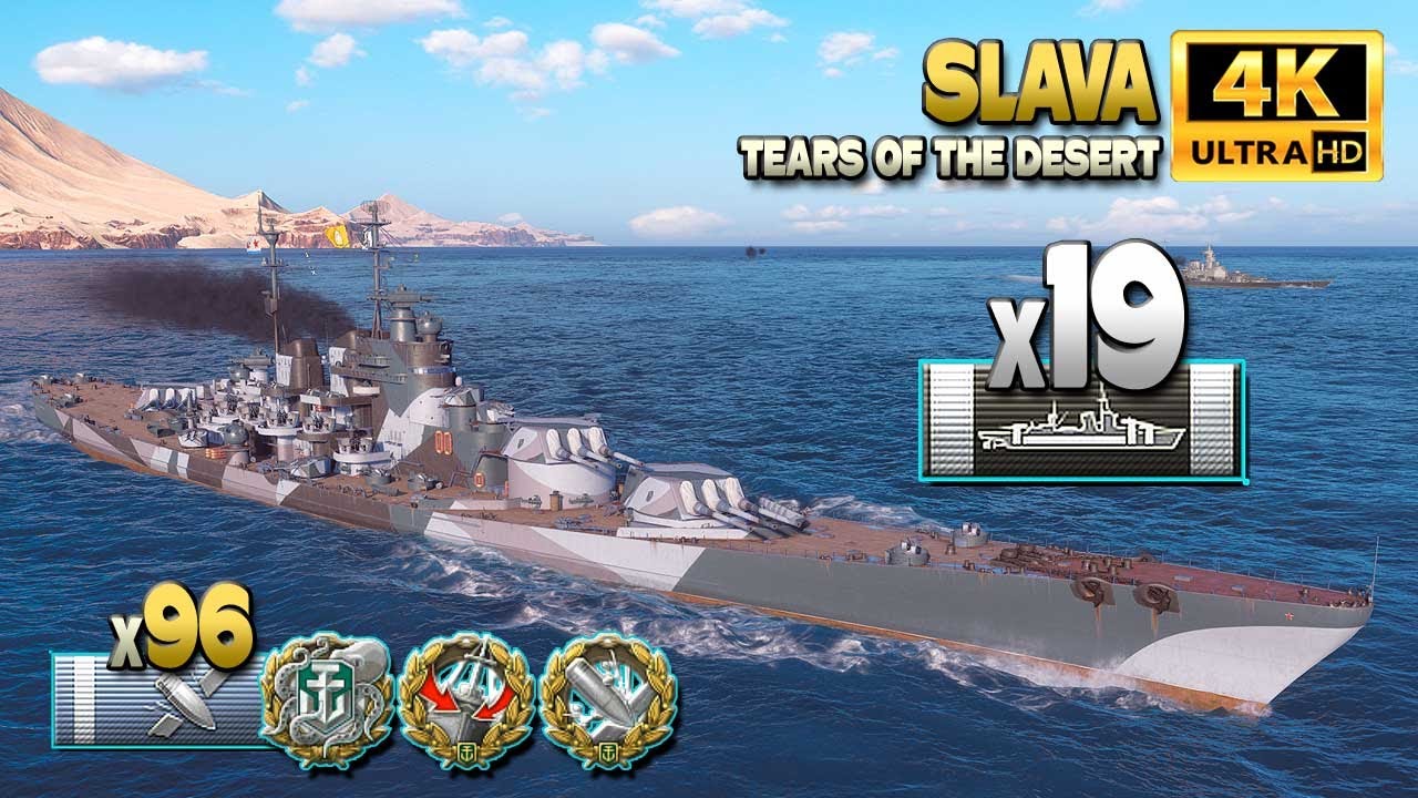 линкор Слава: фиеста с борта, 19 попаданий в цитадель - World of Warships