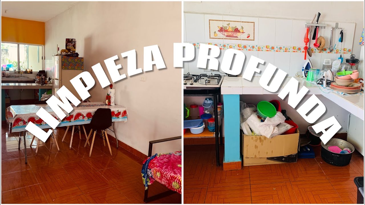 TOCO LIMPIEZA PROFUNDA DE SALA Y COCINA, NOS TOCO LAVAR LAS PAREDES DE LA CASA
