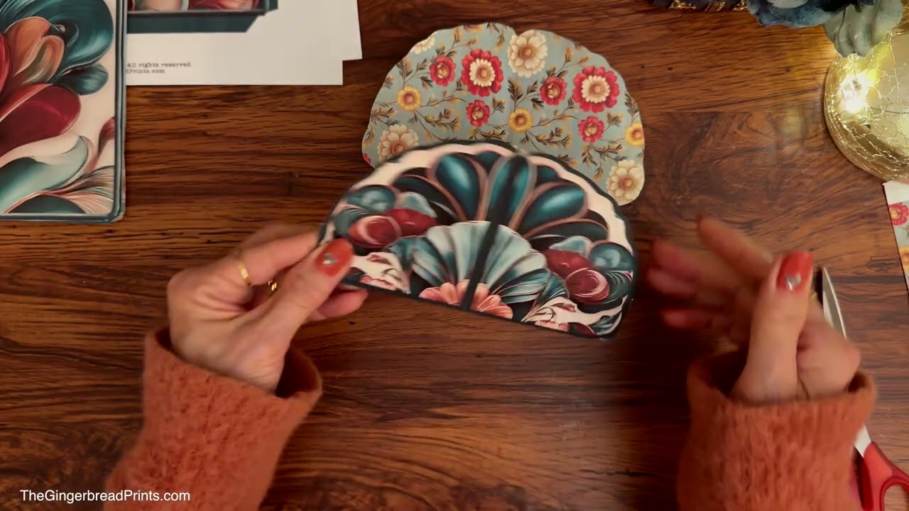 ASMR Luxury Art Deco Gift Card Wallet Folio – 3 Pockets & Cards Tutorial