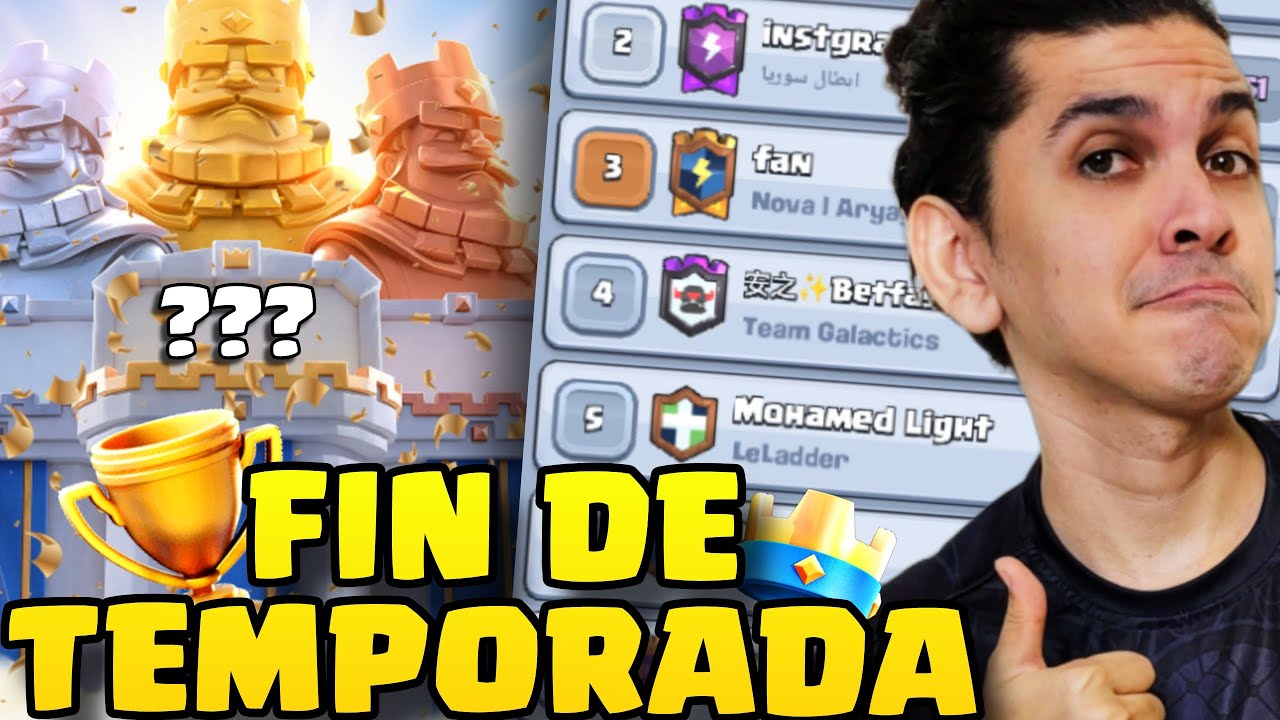 🚨 FINAL DE TEMPORADA MEGADRAFT! MOHAMED LIGHT TOP 1 2 3 4 5 6 7 8  😍 #clashroyale #gaming
