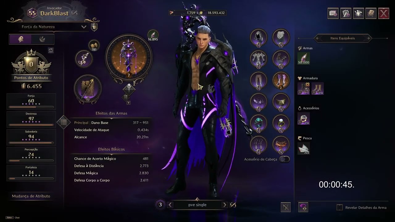 Throne and Liberty staff/wand DPS test on dummie 45s 5million damage using everything