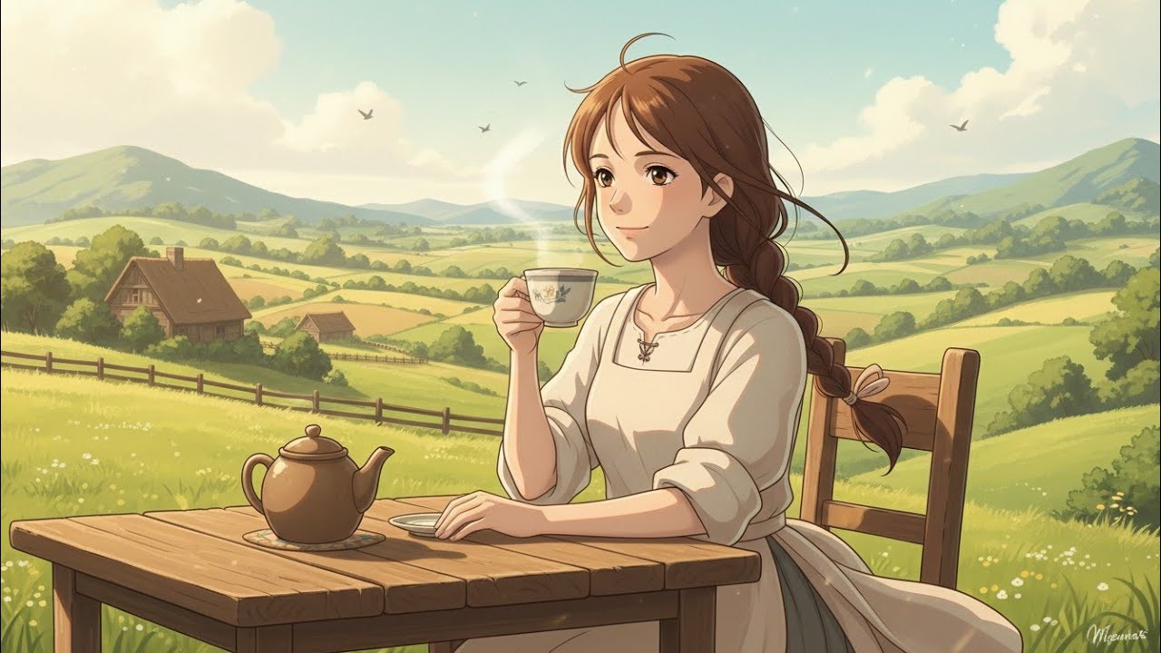 Peaceful Village Morning Routine 🌿 | Slow Living Countryside Life#ghibli#ghibliart