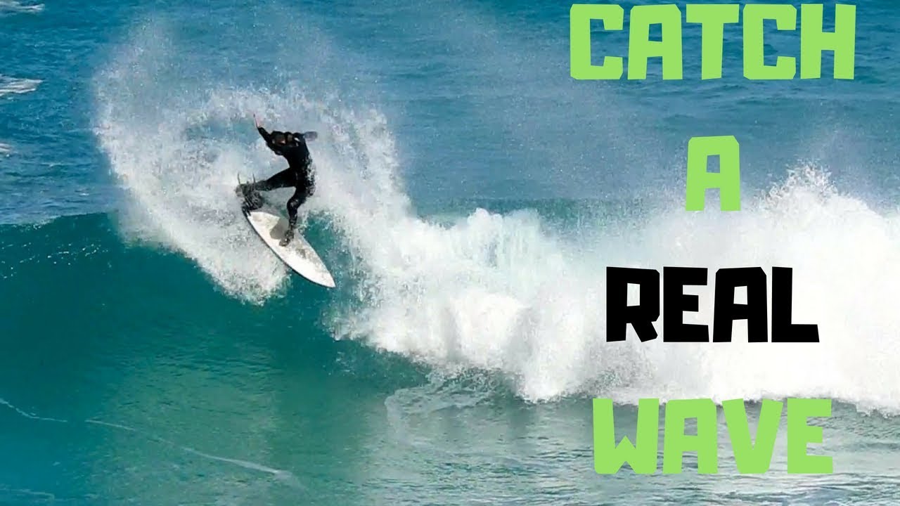 How To Catch A Real Wave | Surfing Blue Waves...NOT Whitewater!