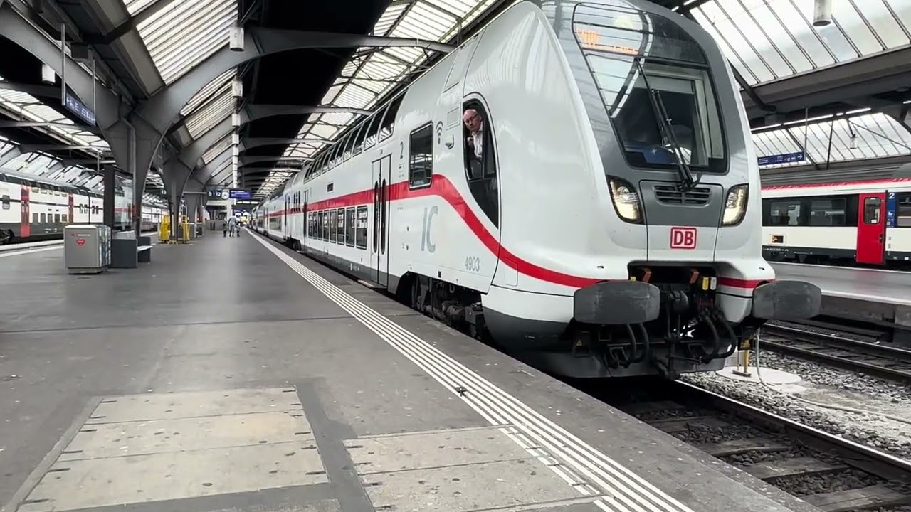 Un train de la DB au départ de Zürich HB pour Stuttgart