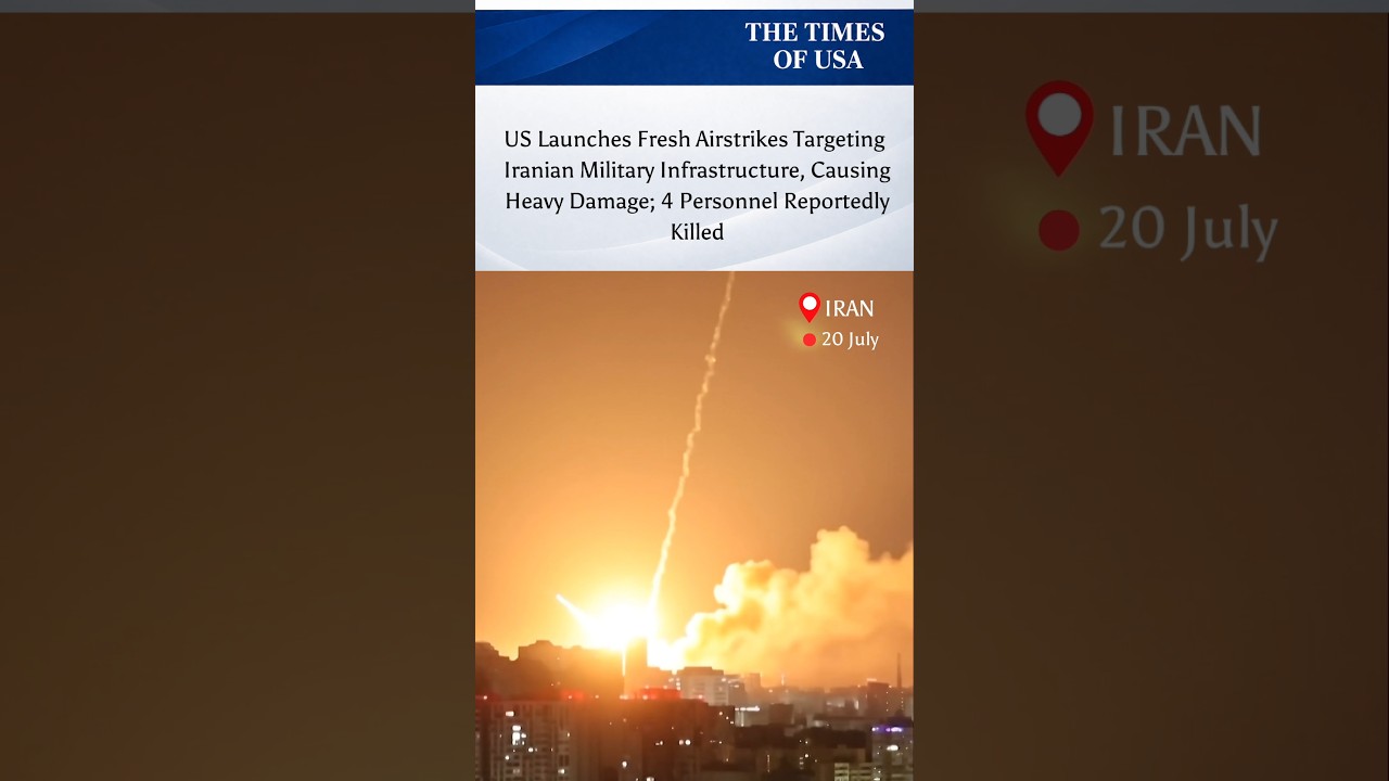 Fresh US Strikes Damage Iranian Military Infrastructure, 4 Dead #foxnews #americanews #DonaldTrump