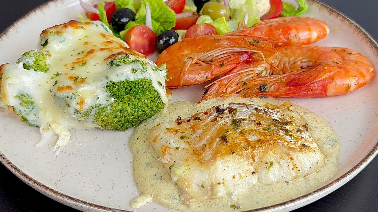 Быстро, Легко и Невероятно вкусно! Запеченное рыбное филе с лимонным соусом!