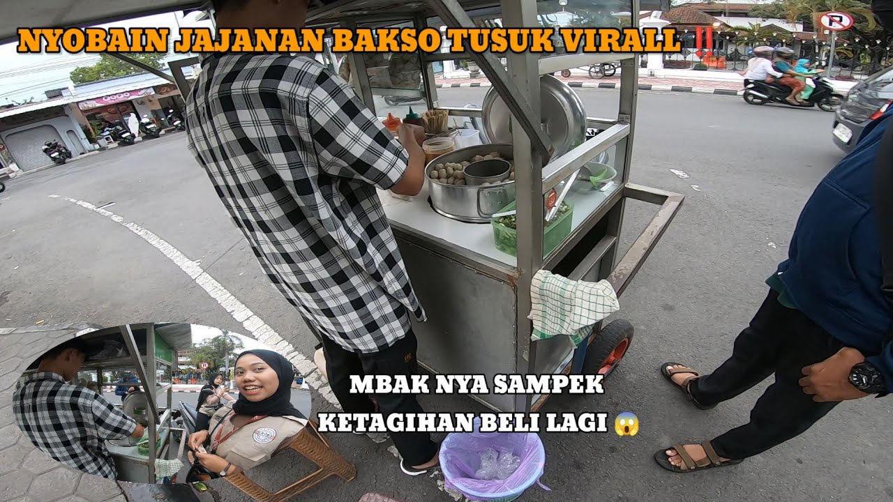 NYOBAIN JAJANAN BAKSO TUSUK VIRALL ‼️