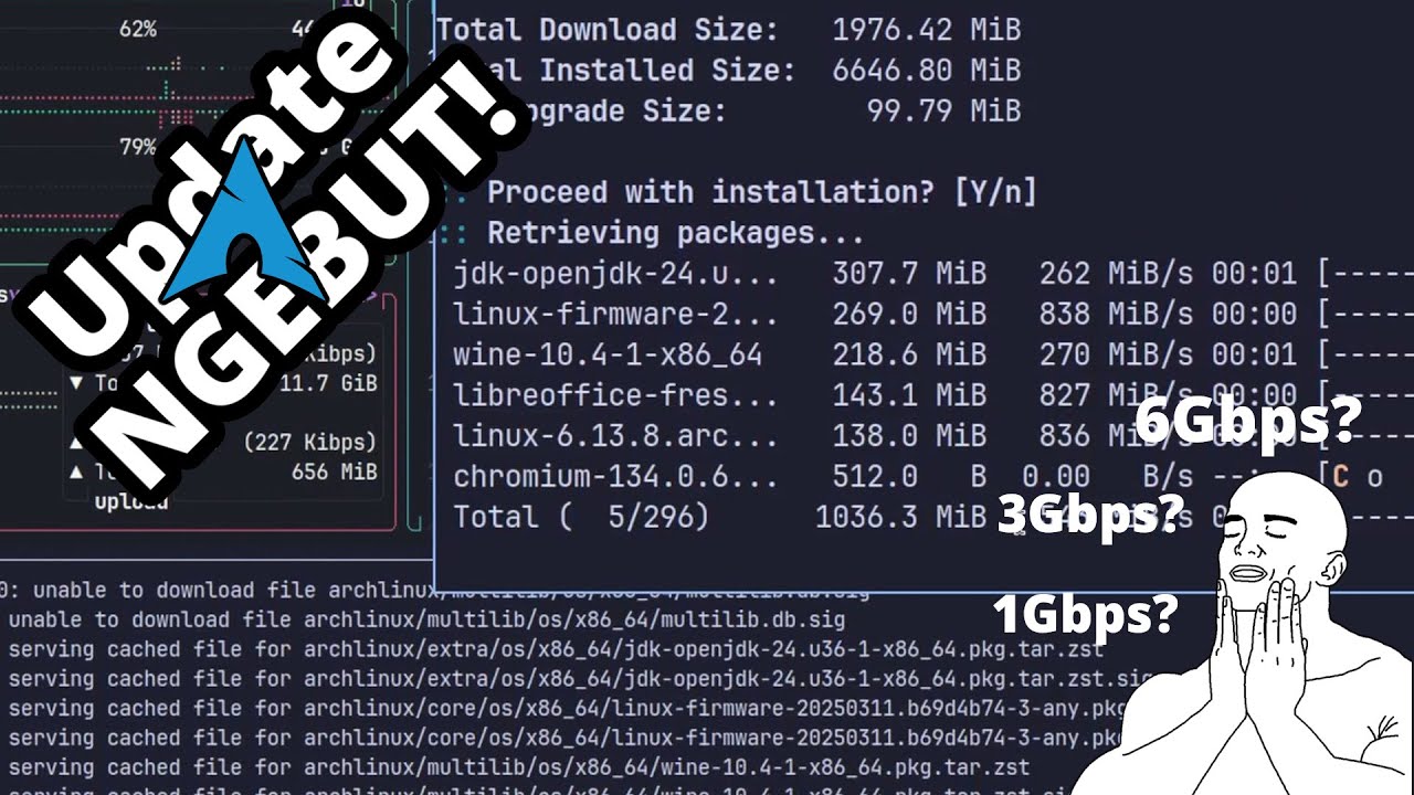 Download Update Arch Linux Ngebut Pakai Ini