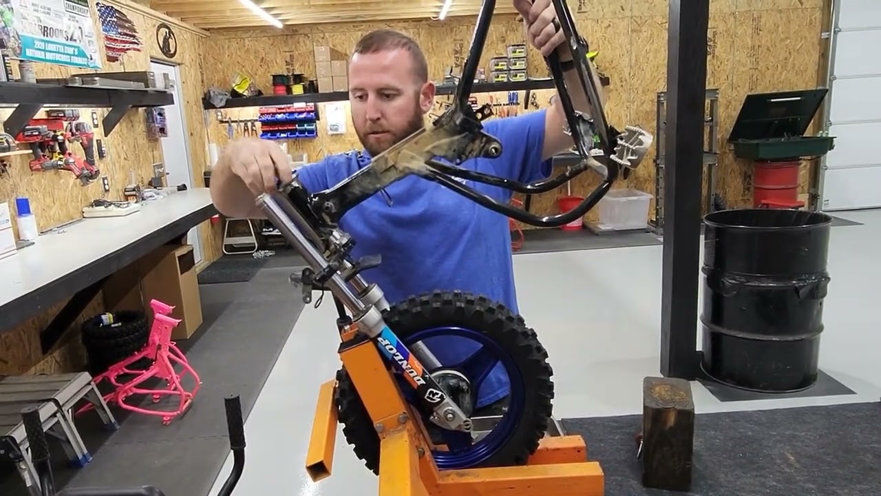 CycleWorx Racing PW50 Super Duty Steering bearing races and frame fix
