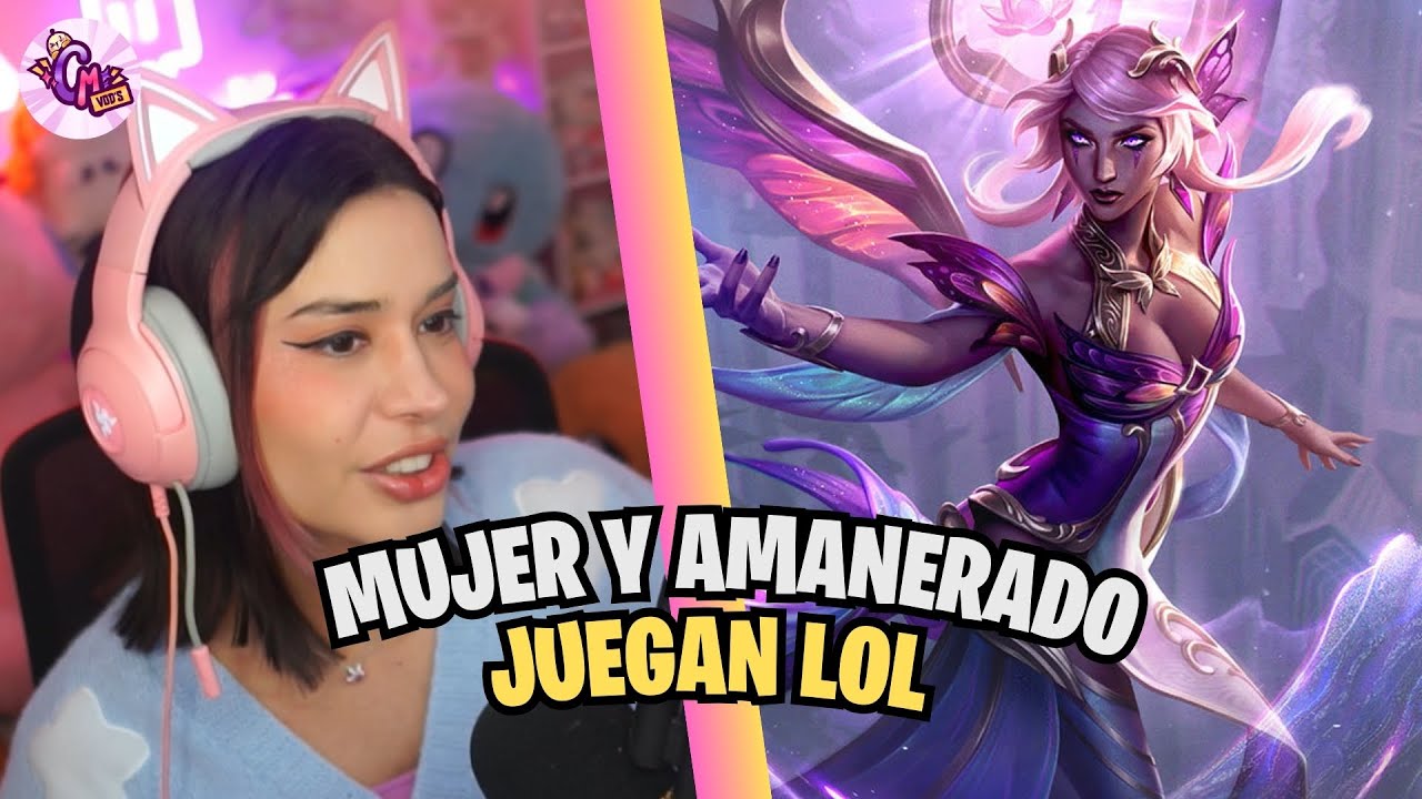 MUJER Y AMANERADO JUEGAN LOL 🥰 / CRYSTAL MOLLY JUEGA LOL