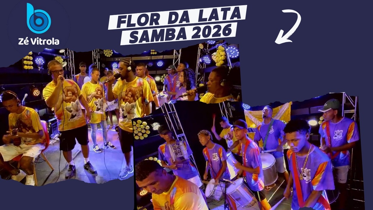 Escola de samba mirim Flor da Lata ao vivo no Zé Vitrola