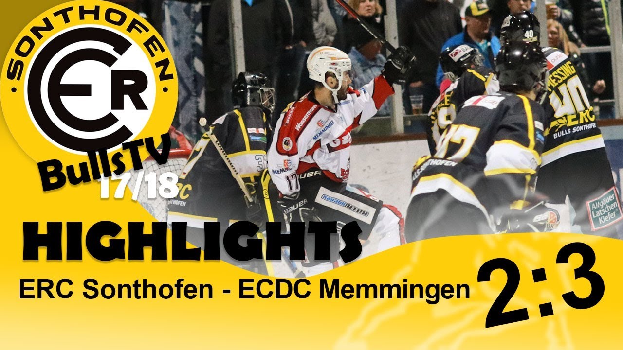ERC Sonthofen vs. ECDC Memmingen (20.10.2017) - Highlights | ERC Sonthofen