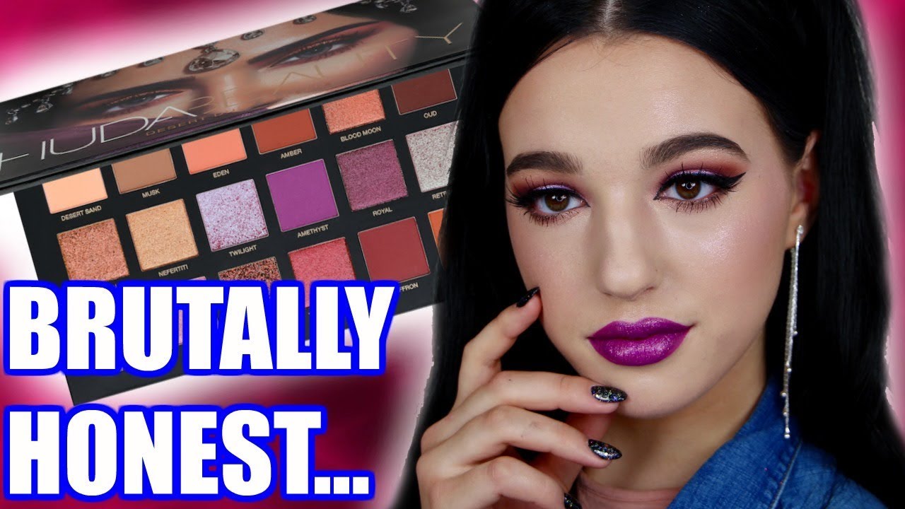 BRUTALLY HONEST HUDA BEAUTY DESERT DUSK PALETTE REVIEW & TUTORIAL | Jordan Byers