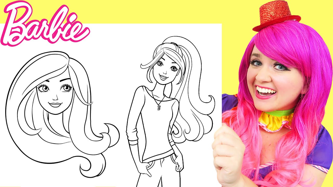 Coloring Barbie | Crayons