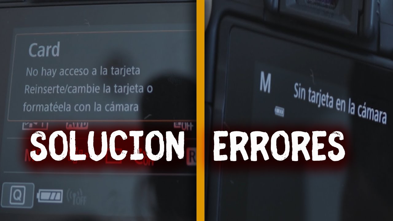 SOLUCIÓN ERROR TARJETA DE MEMORIA - CANON SL2