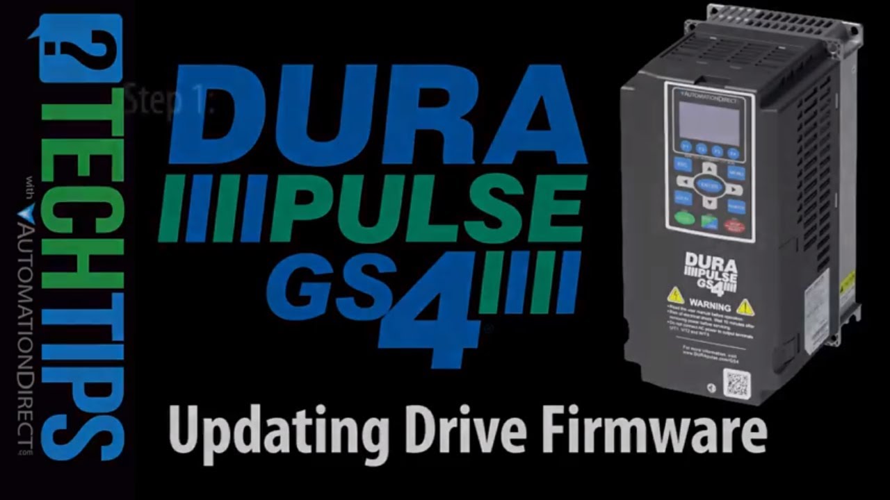 DURApulse GS4 VFD Firmware Update from AutomationDirect