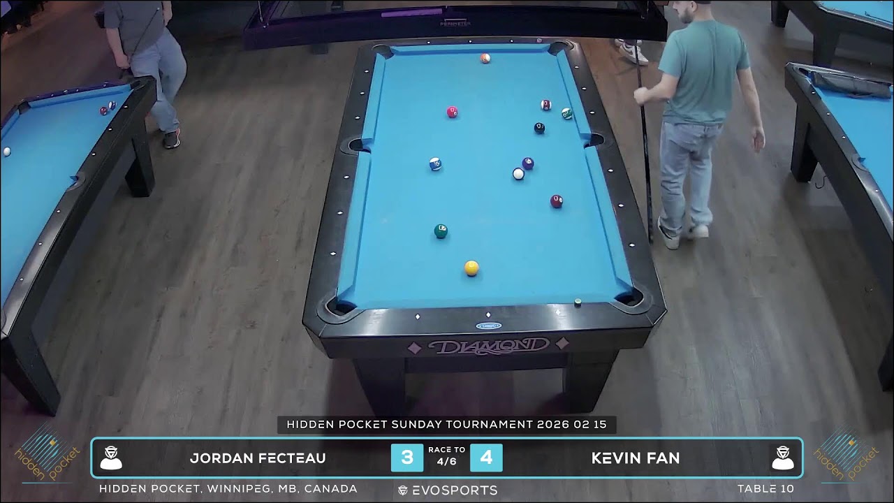 JORDAN FECTEAU vs KEVIN FAN - HIDDEN POCKET - TABLE 10 | EvoSports