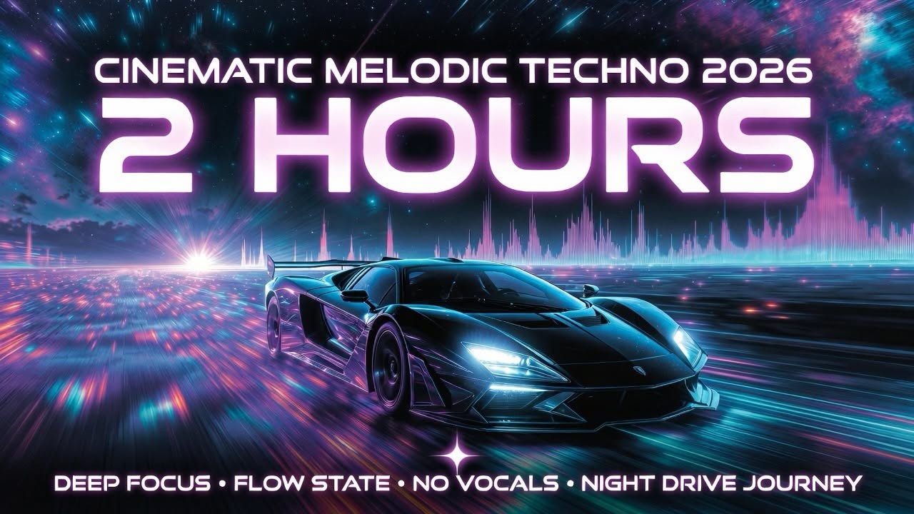 Cinematic Melodic Techno 2026 | Deep Focus & Flow State Music | No Vocals 2 Hours