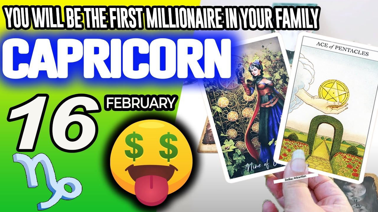Capricorn ♑🤑YOU WILL BE THE FIRST MILLIONAIRE IN YOUR FAMILY💰 horoscope for today FEBRUARY 16 2026 ♑
